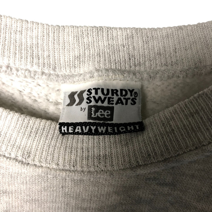 Vintage 90'S Lee STURDY SWEATS plain blank sweatshirt, men's size XL unclear white type Vintage Second Hand