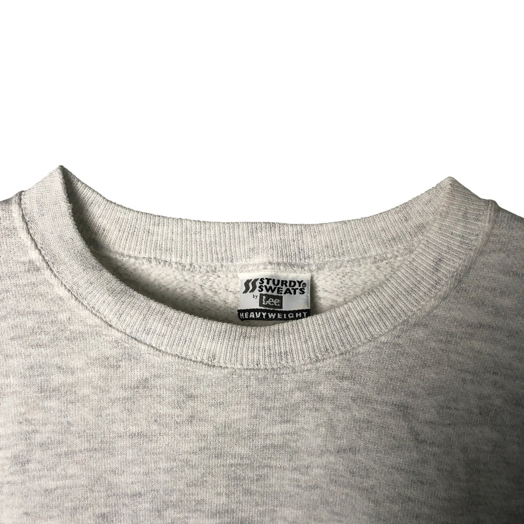 Vintage 90'S Lee STURDY SWEATS plain blank sweatshirt, men's size XL unclear white type Vintage Second Hand