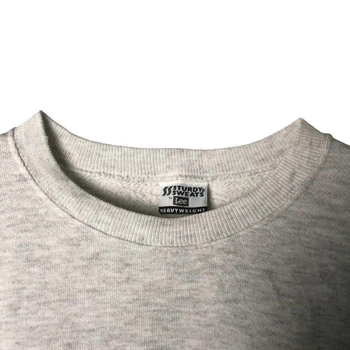 Vintage 90'S Lee STURDY SWEATS plain blank sweatshirt, men's size XL unclear white type Vintage Second Hand