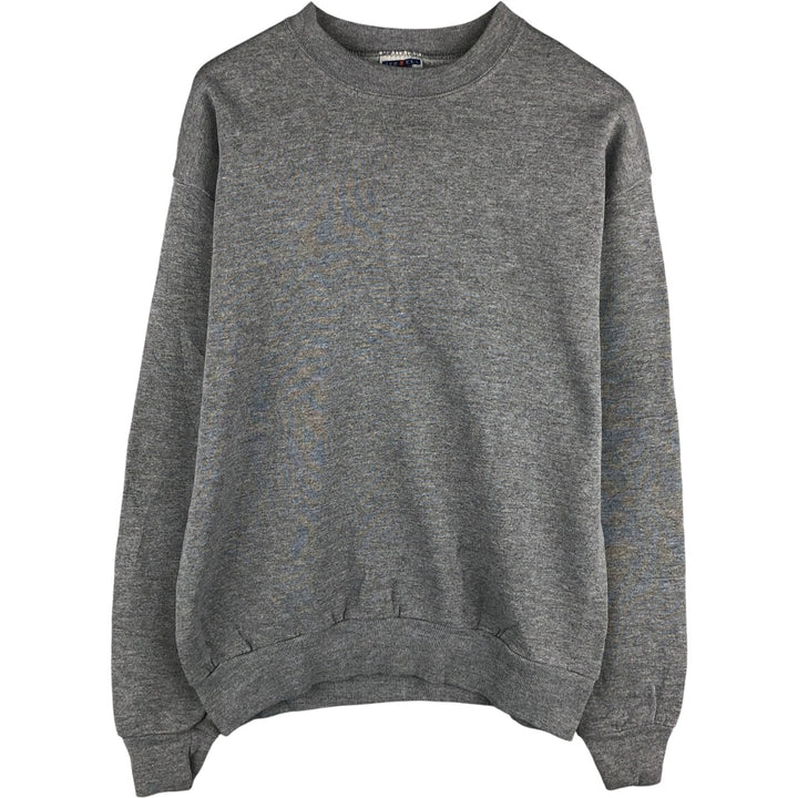90'S Jerzees Plain Blank Sweatshirt Trainer Made in USA Men's M Vintage cotton gray type Vintage Second Hand