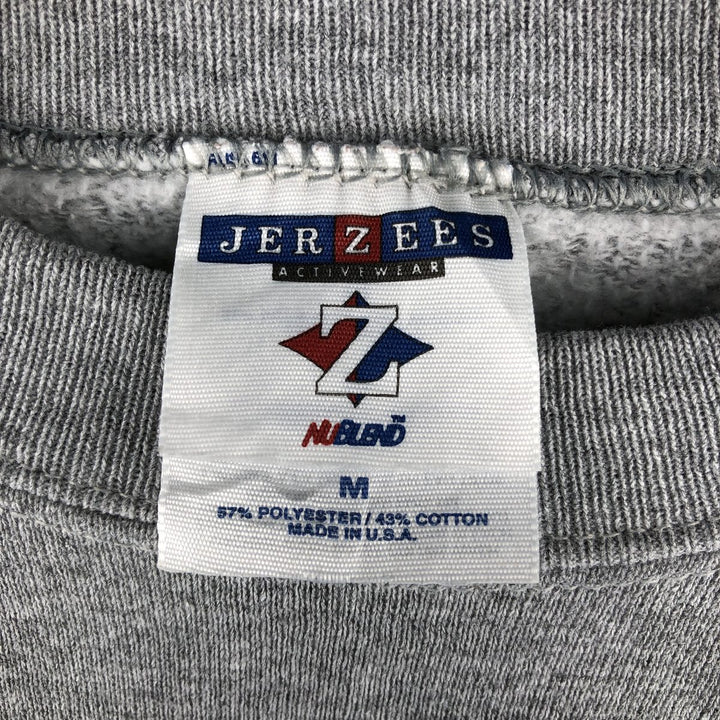 90'S Jerzees Plain Blank Sweatshirt Trainer Made in USA Men's M Vintage cotton gray type Vintage Second Hand