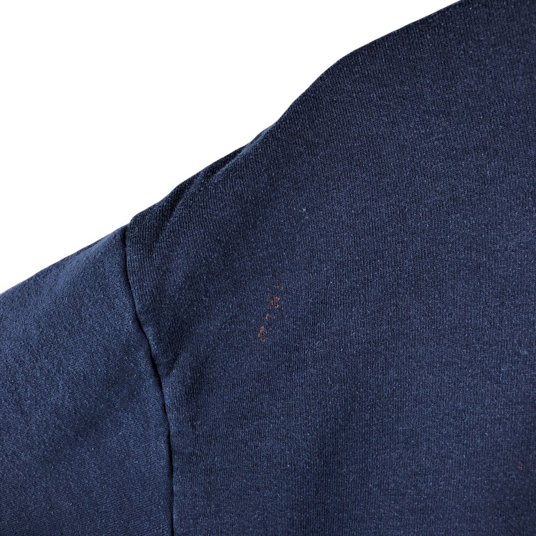 80s-90'S Jerzees Plain Blank Sweatshirt Trainer Made in USA Men's XL Vintage cotton navy blue type Vintage Second Hand