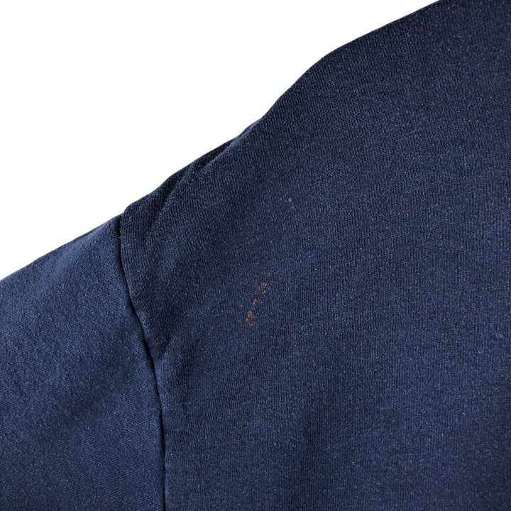 80s-90'S Jerzees Plain Blank Sweatshirt Trainer Made in USA Men's XL Vintage cotton navy blue type Vintage Second Hand