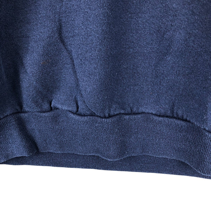 80s-90'S Jerzees Plain Blank Sweatshirt Trainer Made in USA Men's XL Vintage cotton navy blue type Vintage Second Hand