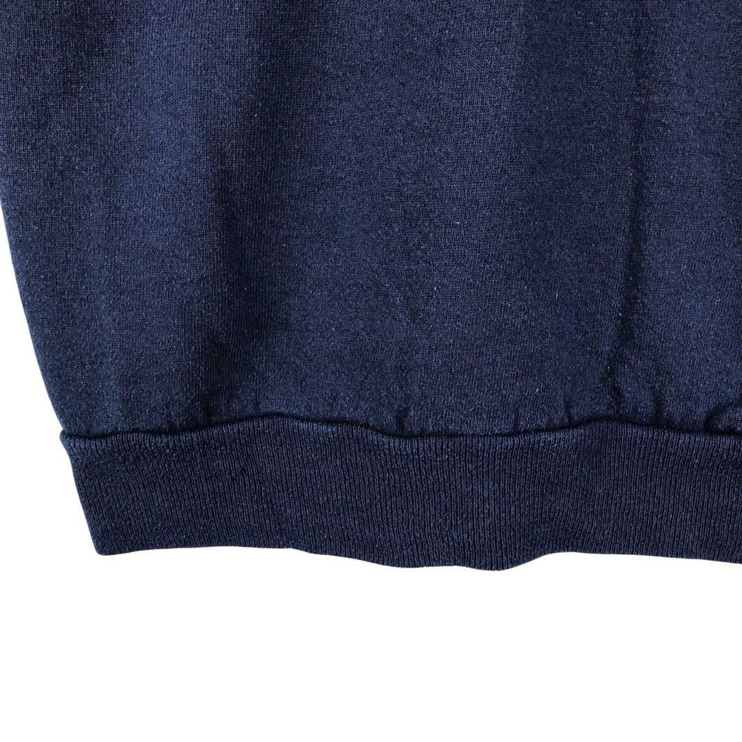 80s-90'S Jerzees Plain Blank Sweatshirt Trainer Made in USA Men's XL Vintage cotton navy blue type Vintage Second Hand