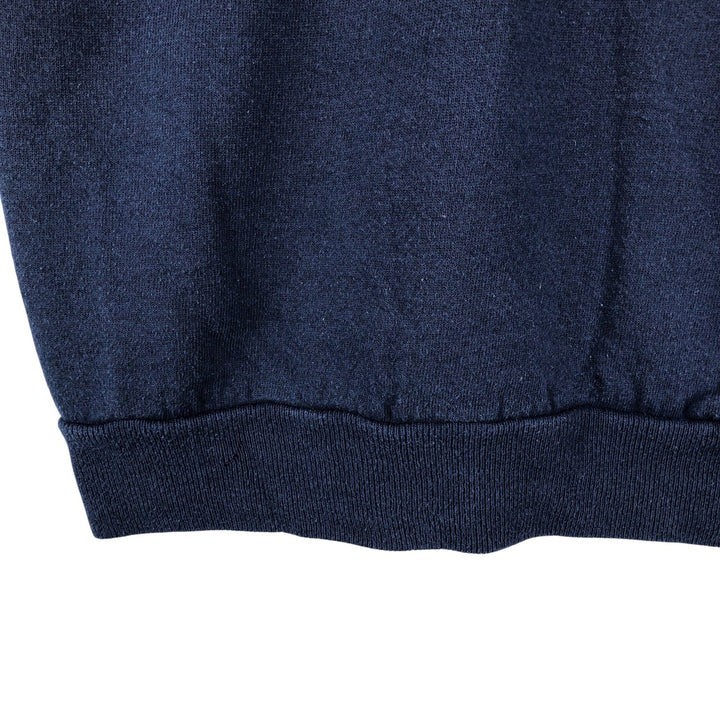 80s-90'S Jerzees Plain Blank Sweatshirt Trainer Made in USA Men's XL Vintage cotton navy blue type Vintage Second Hand