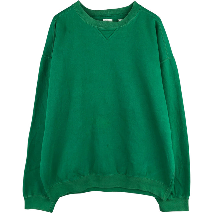 Vintage 90'S GAP plain blank sweatshirt, men's size XL. cotton green type Vintage Second Hand
