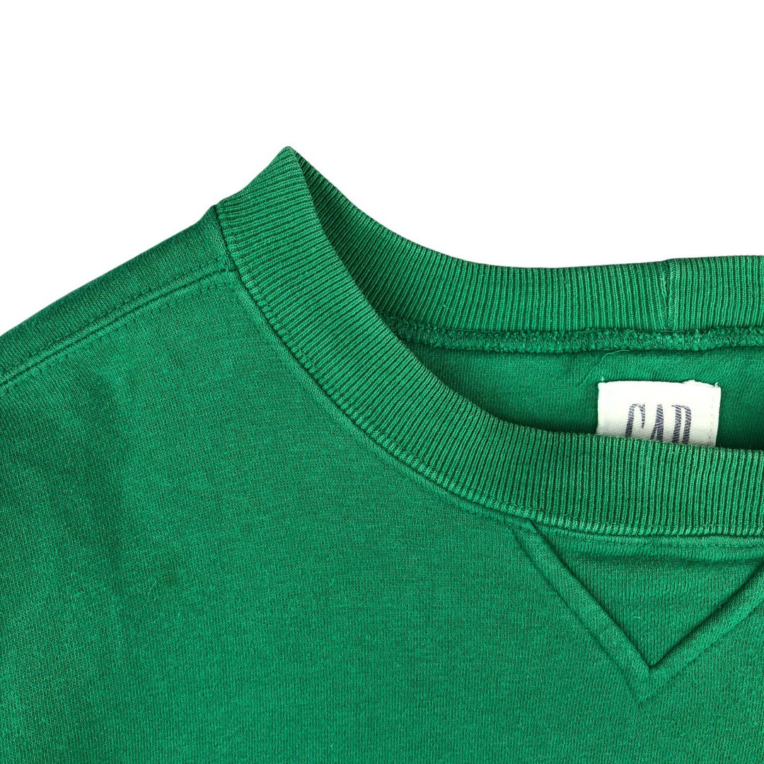 Vintage 90'S GAP plain blank sweatshirt, men's size XL. cotton green type Vintage Second Hand