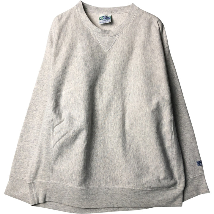 90'S Discus Athletic plain blank sweatshirt, made in the USA, men's size L, vintage cotton gray type Vintage Second Hand