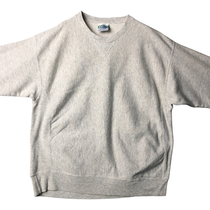 90'S Discus Athletic plain blank sweatshirt, made in the USA, men's size L, vintage cotton gray type Vintage Second Hand
