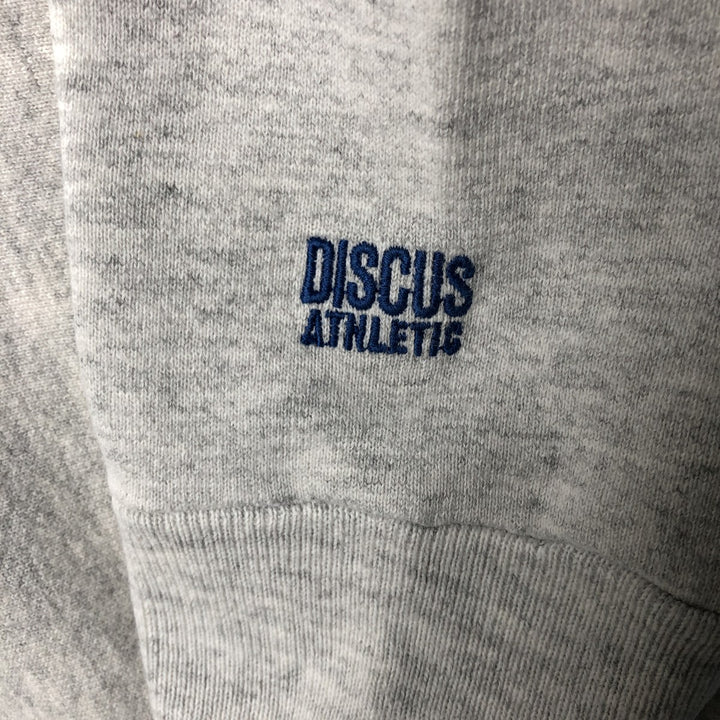 90'S Discus Athletic plain blank sweatshirt, made in the USA, men's size L, vintage cotton gray type Vintage Second Hand