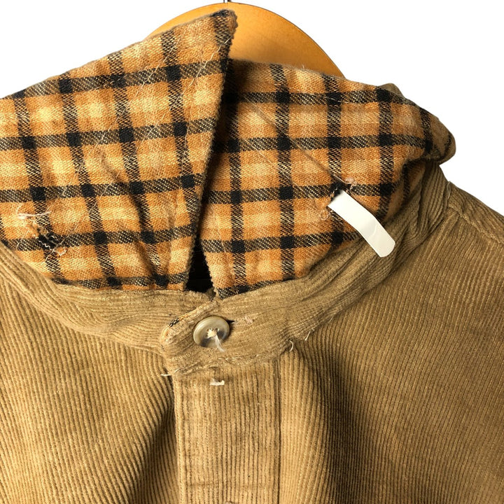 LIBERTY HOUSE long-sleeved corduroy shirt, men's size L, vintage unclear beige type brown Vintage Second Hand