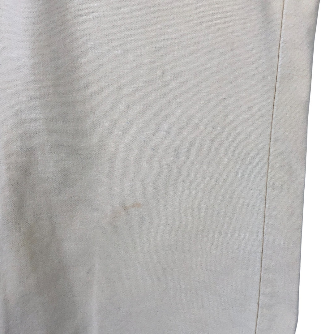Vintage 1970'S Eddie Bauer long-sleeved flannel shirt with black tag, made in the USA, size L, men's unclear Beige type Vintage Second Hand