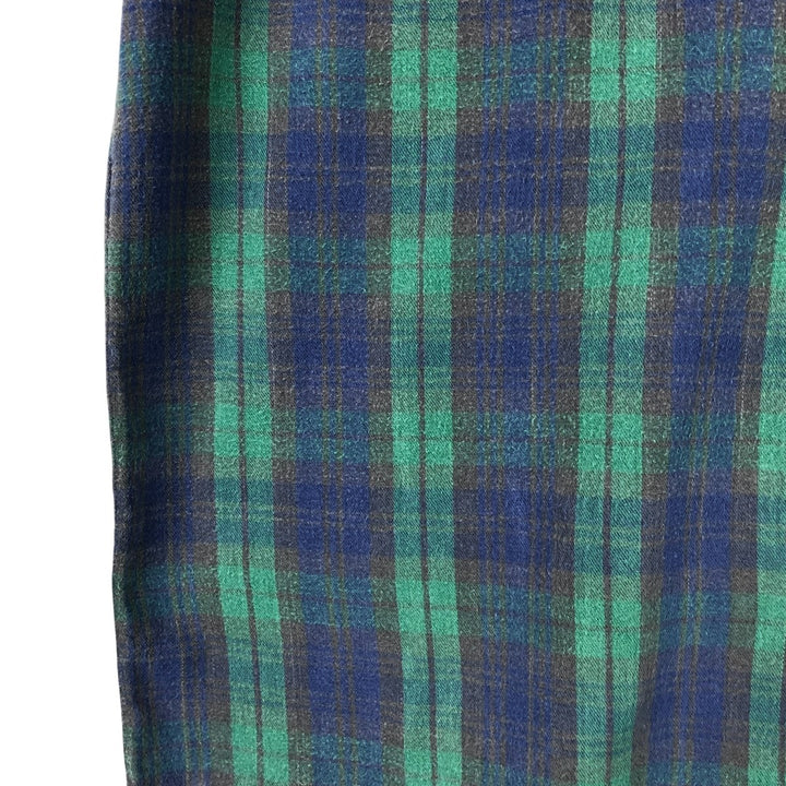90s-00'S Cabelas Long Sleeve Button-Down Light Flannel Check Shirt, Men's Size XL, Vintage cotton green type Vintage Second Hand