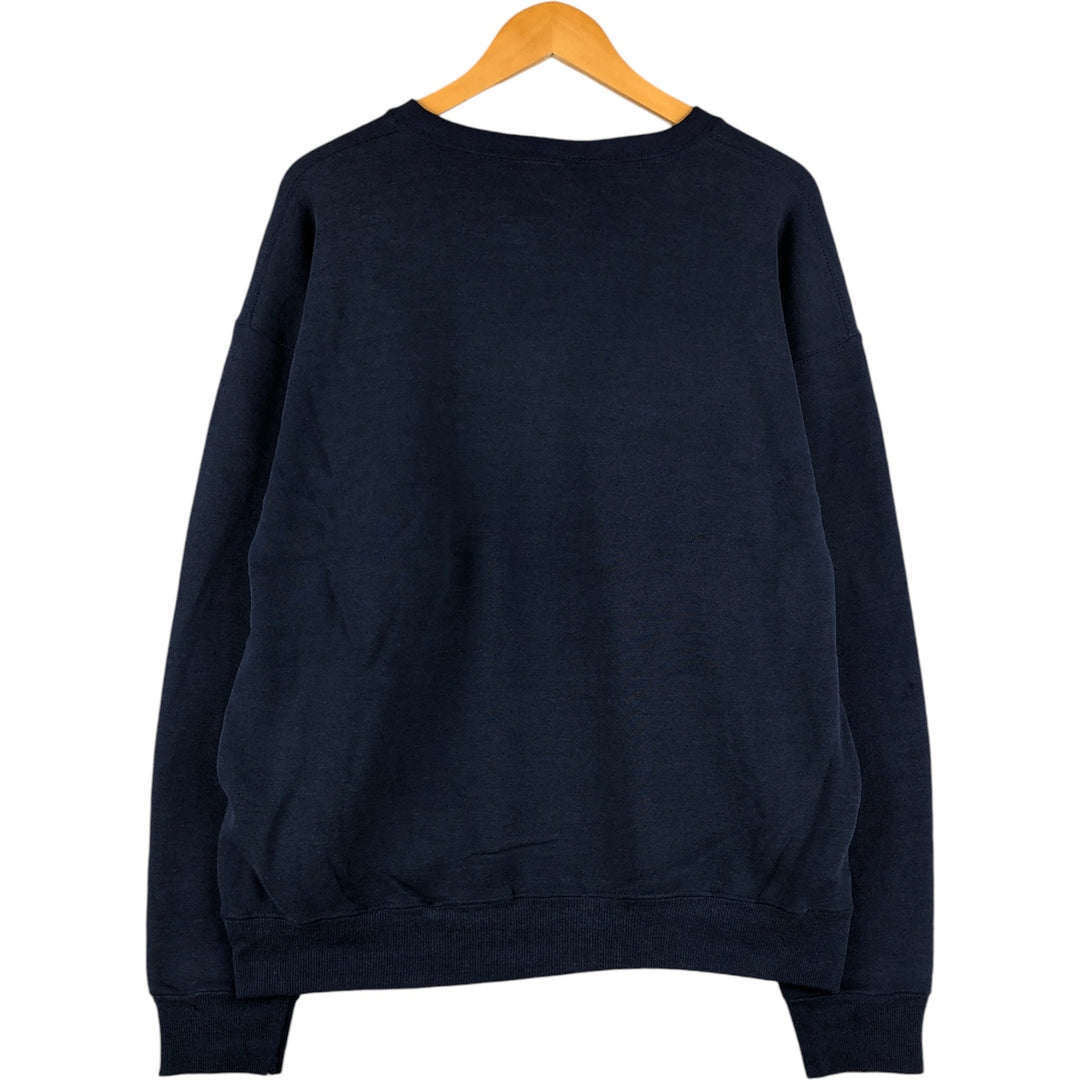 Vintage 90'S Lee Heavy Weight Solid Color Blank Sweatshirt, Made in USA, Men's Size XL unclear navy blue type Vintage Second Hand