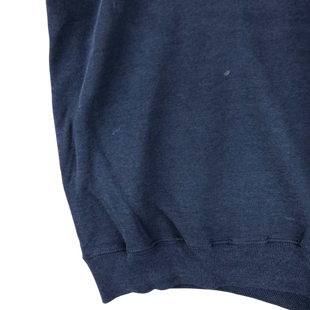 Vintage 90'S Lee Heavy Weight Solid Color Blank Sweatshirt, Made in USA, Men's Size XL unclear navy blue type Vintage Second Hand