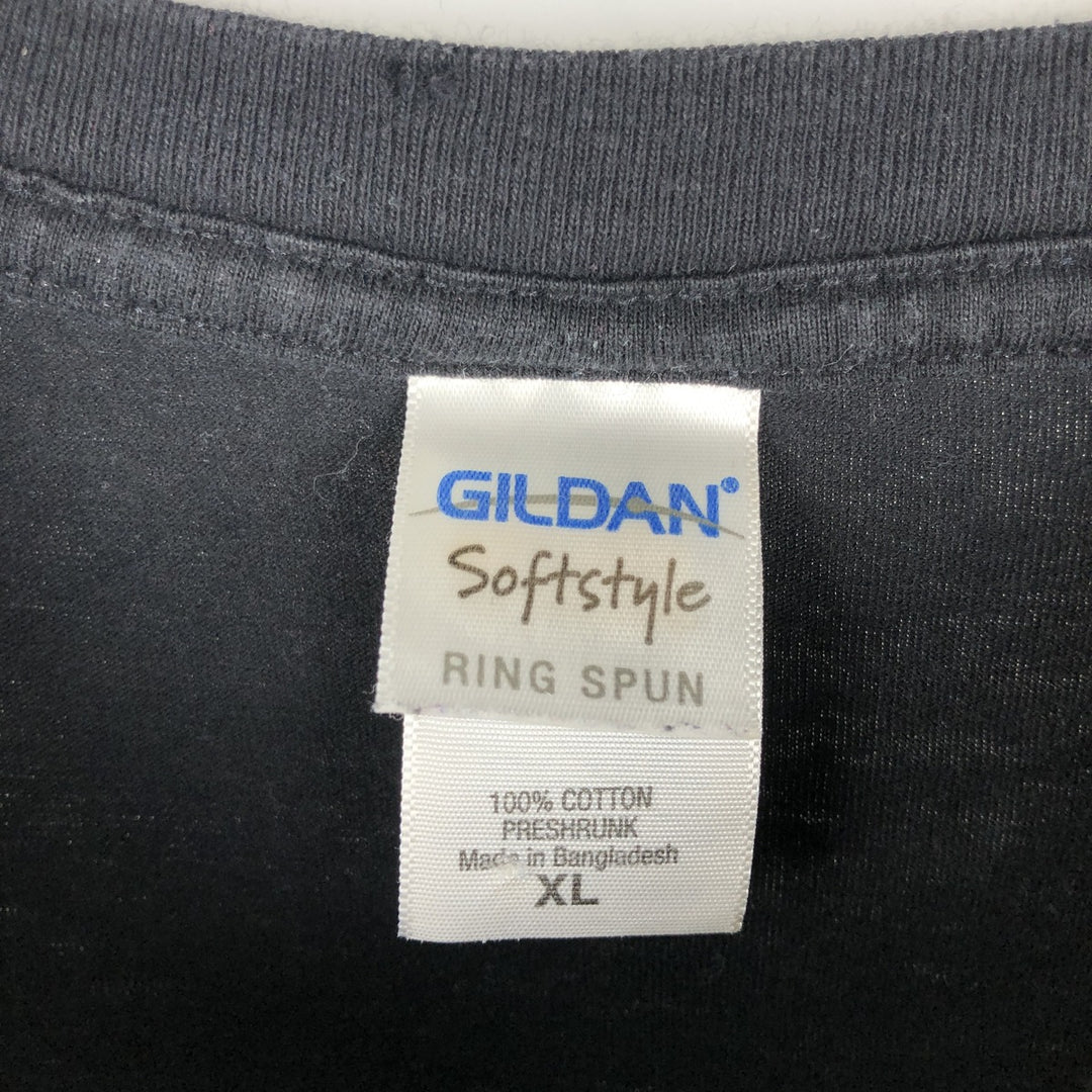 Gildan Saxon band t-shirt, men's size XL equivalent. cotton black type Vintage Second Hand