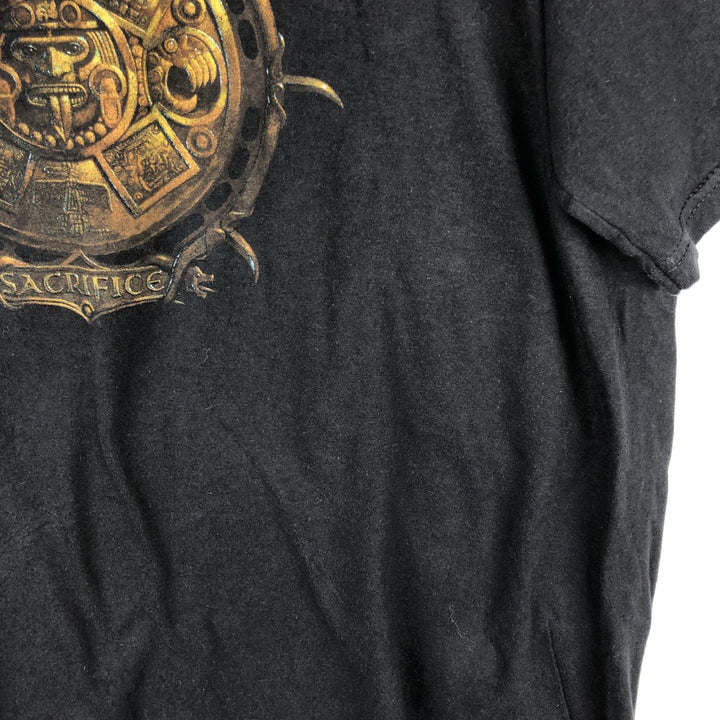 Gildan Saxon band t-shirt, men's size XL equivalent. cotton black type Vintage Second Hand