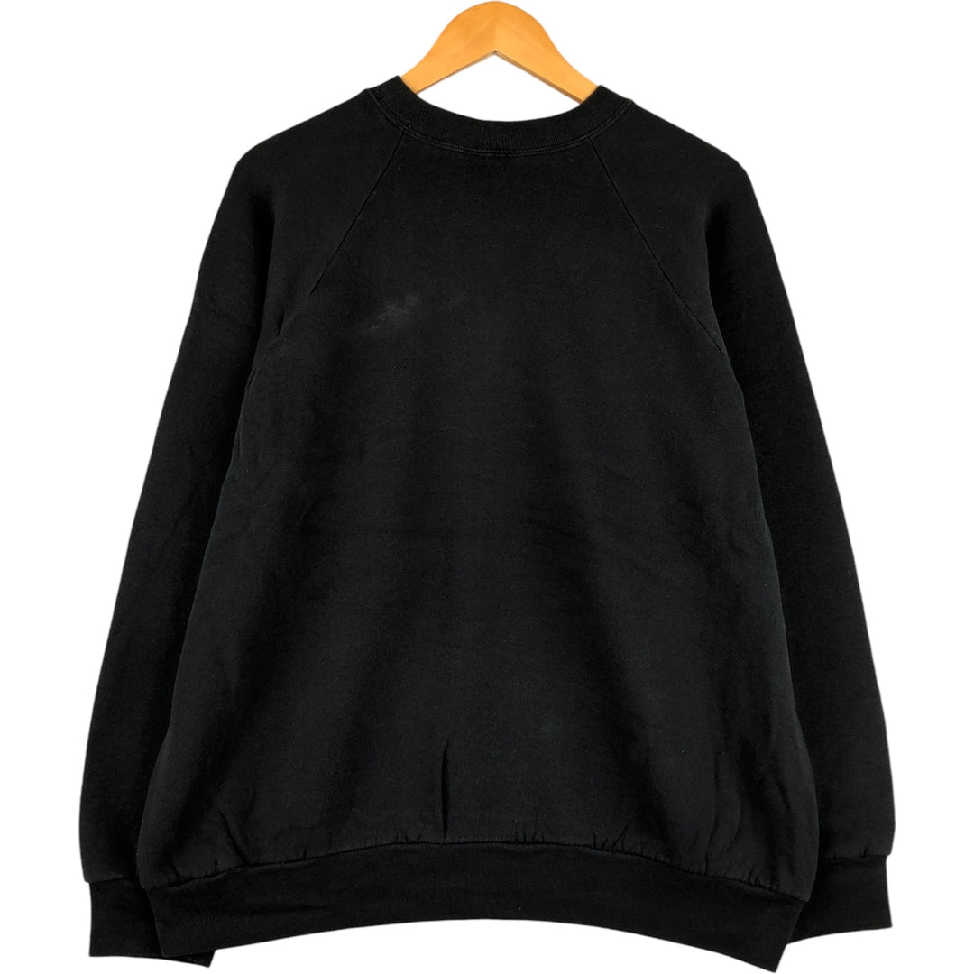 Vintage 90s-00'S Fruit of the Loom plain blank sweatshirt, men's size XL cotton black type Vintage Second Hand