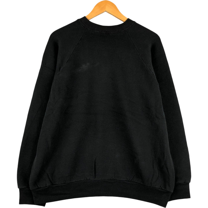 Vintage 90s-00'S Fruit of the Loom plain blank sweatshirt, men's size XL cotton black type Vintage Second Hand