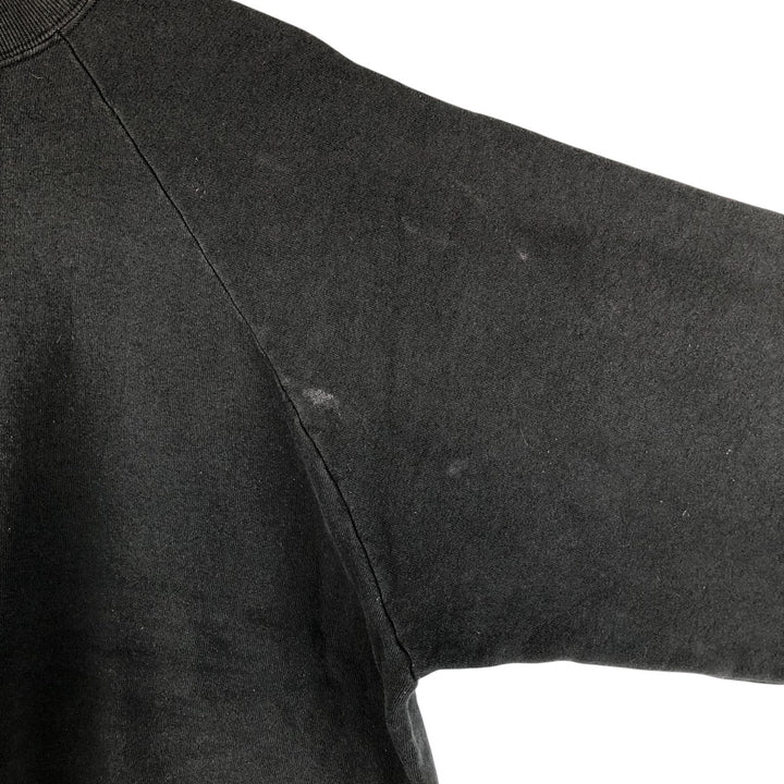 Vintage 90s-00'S Fruit of the Loom plain blank sweatshirt, men's size XL cotton black type Vintage Second Hand