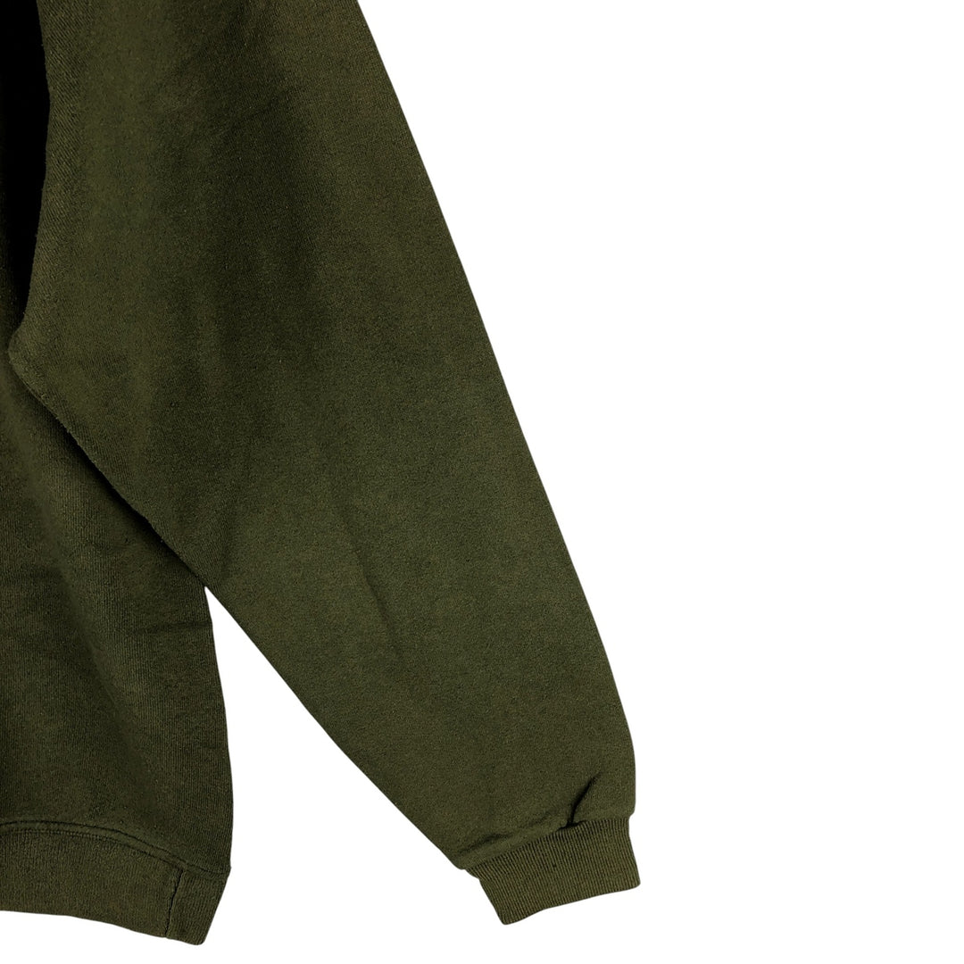 Vintage 90'S SOFFE SWEATS plain blank sweatshirt, made in the USA, size M, men's cotton Khaki type Vintage Second Hand