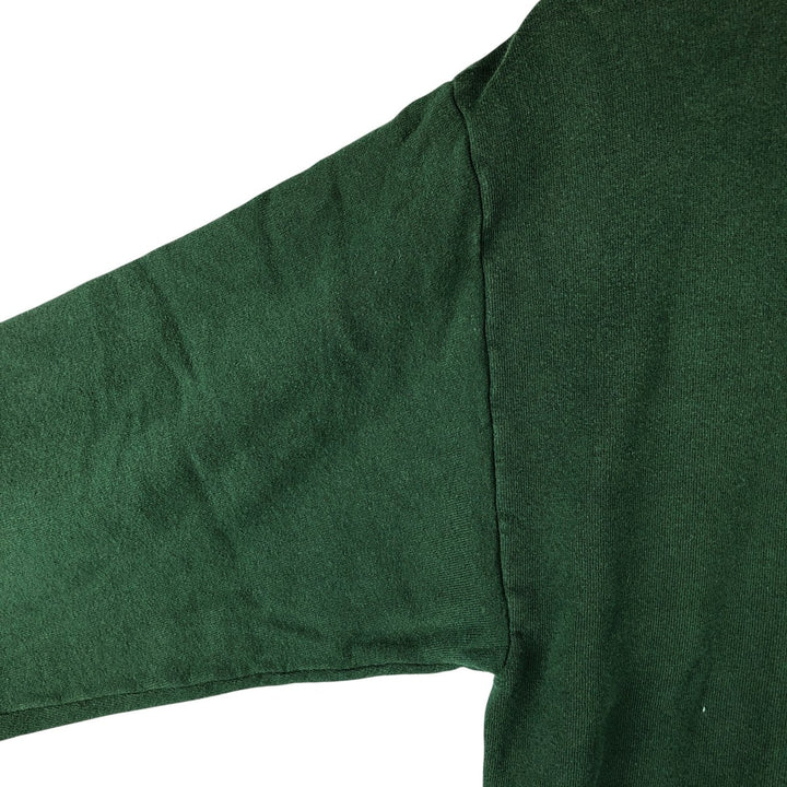80s-90'S Jerzees Plain Blank Sweatshirt Trainer Made in USA Men's M Vintage cotton Green type dark green Vintage Second Hand