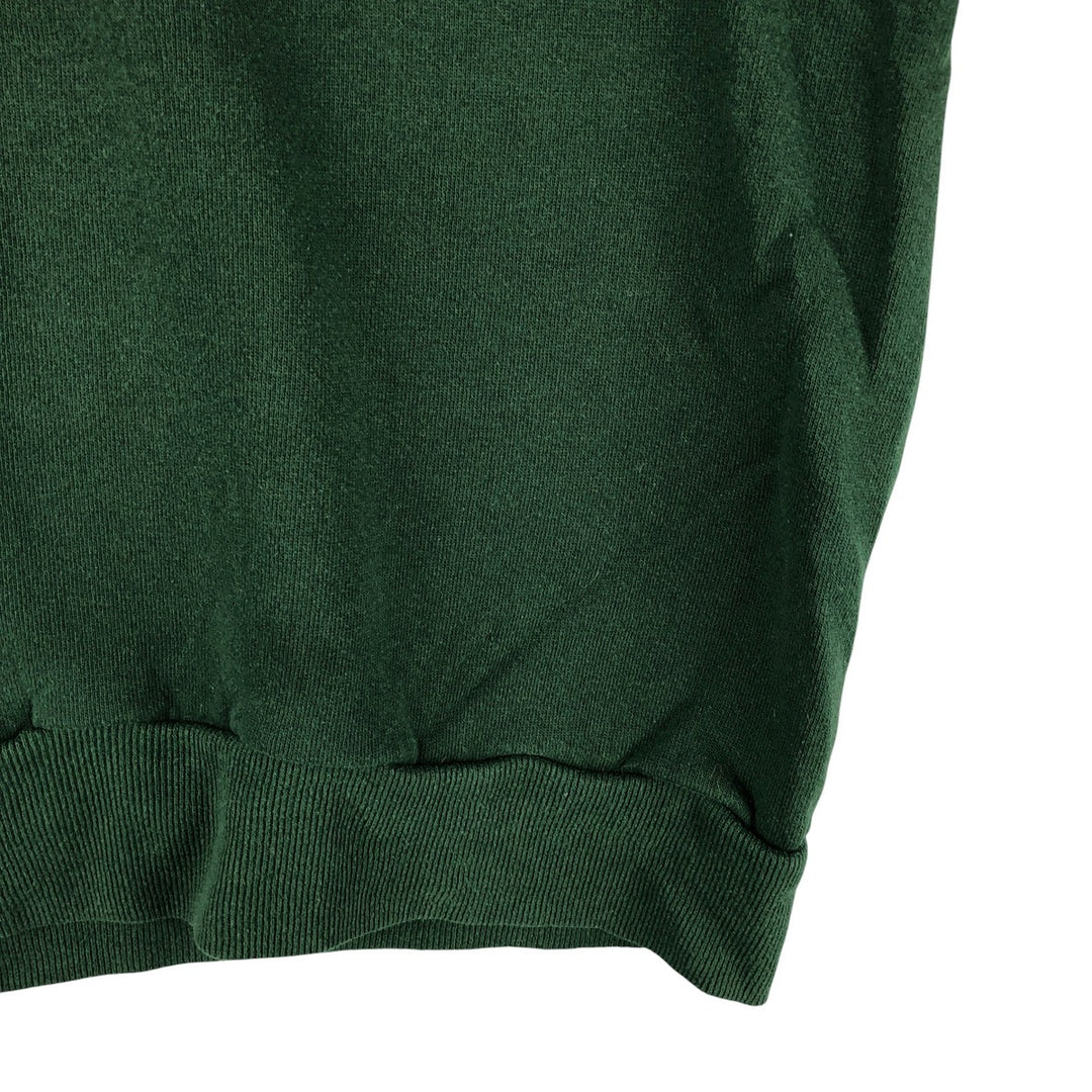 80s-90'S Jerzees Plain Blank Sweatshirt Trainer Made in USA Men's M Vintage cotton Green type dark green Vintage Second Hand