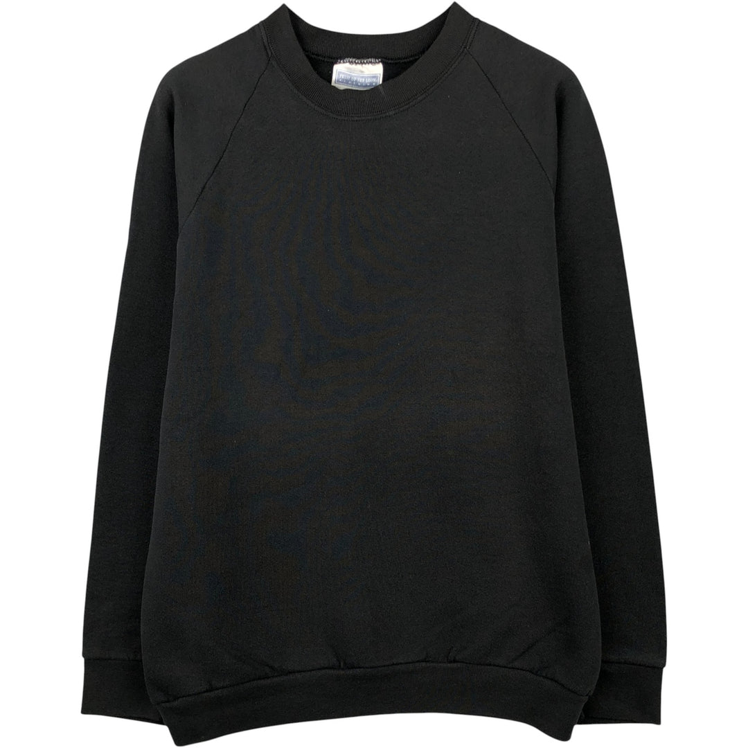 Vintage 90'S Fruit of the Loom plain blank sweatshirt, size M, men's cotton Charcoal Vintage Second Hand