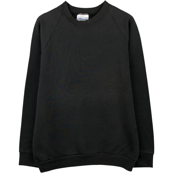Vintage 90'S Fruit of the Loom plain blank sweatshirt, size M, men's cotton Charcoal Vintage Second Hand
