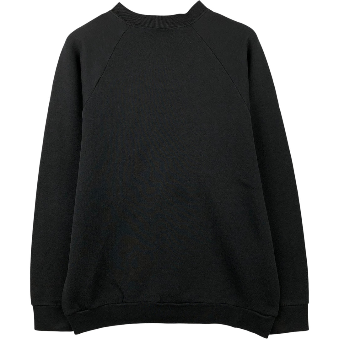 Vintage 90'S Fruit of the Loom plain blank sweatshirt, size M, men's cotton Charcoal Vintage Second Hand