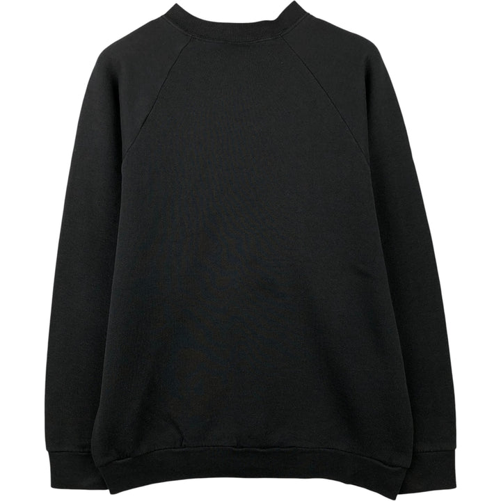 Vintage 90'S Fruit of the Loom plain blank sweatshirt, size M, men's cotton Charcoal Vintage Second Hand