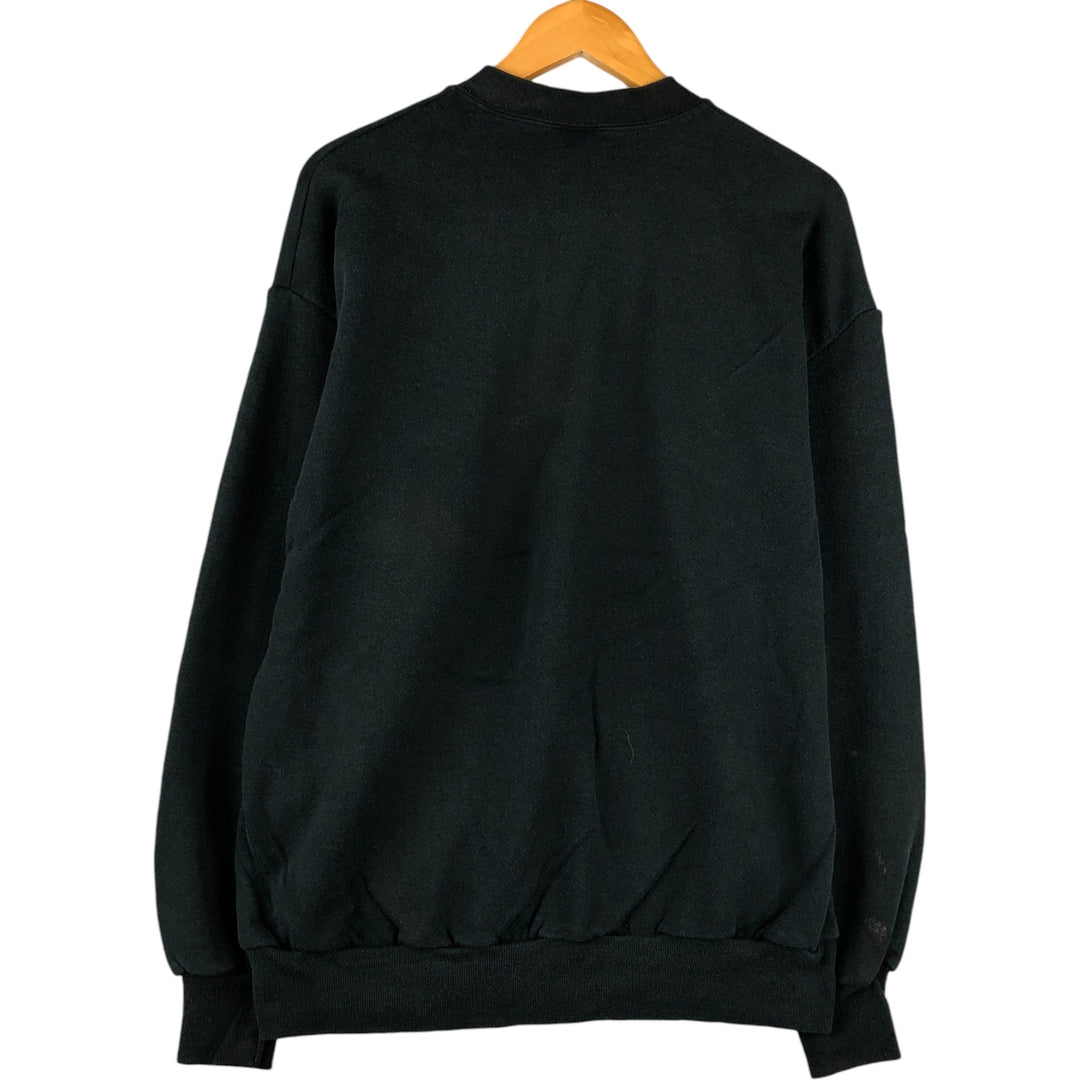 Vintage 80s-90'S Jerzees plain blank sweatshirt, men's size XL cotton Green type dark green Vintage Second Hand