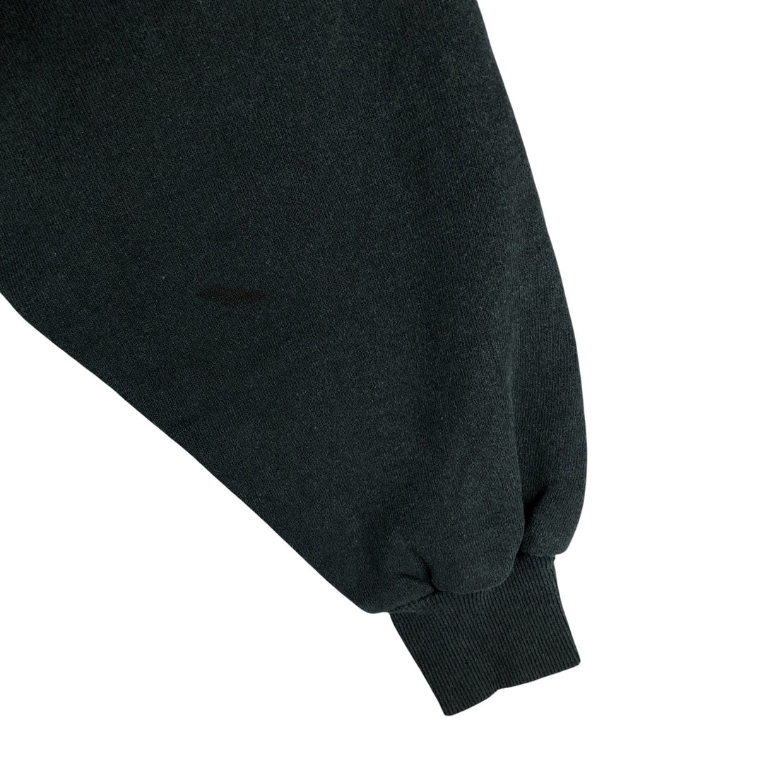 Vintage 80s-90'S Jerzees plain blank sweatshirt, men's size XL cotton Green type dark green Vintage Second Hand