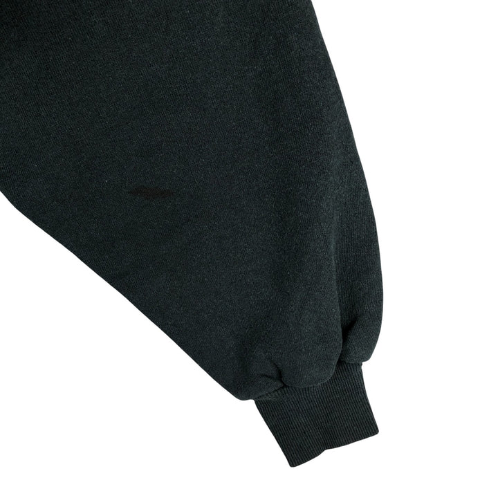 Vintage 80s-90'S Jerzees plain blank sweatshirt, men's size XL cotton Green type dark green Vintage Second Hand