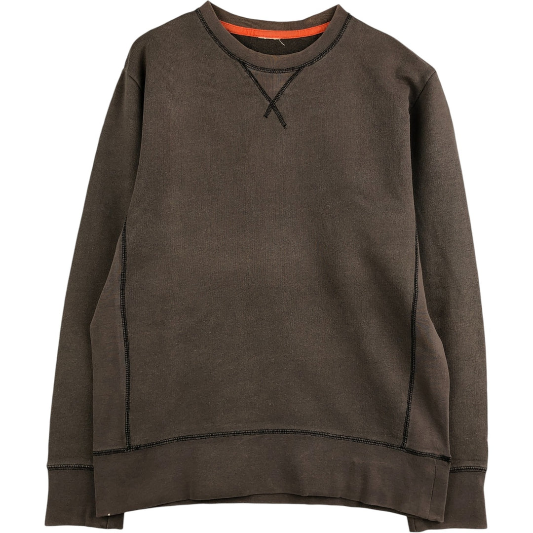 Plain blank sweatshirt, men's size M unclear beige type brown Vintage Second Hand