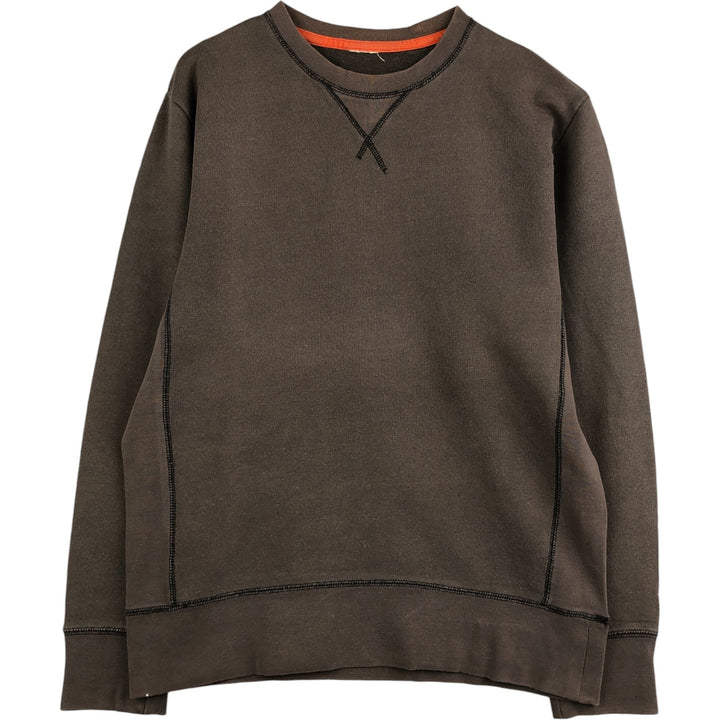 Plain blank sweatshirt, men's size M unclear beige type brown Vintage Second Hand