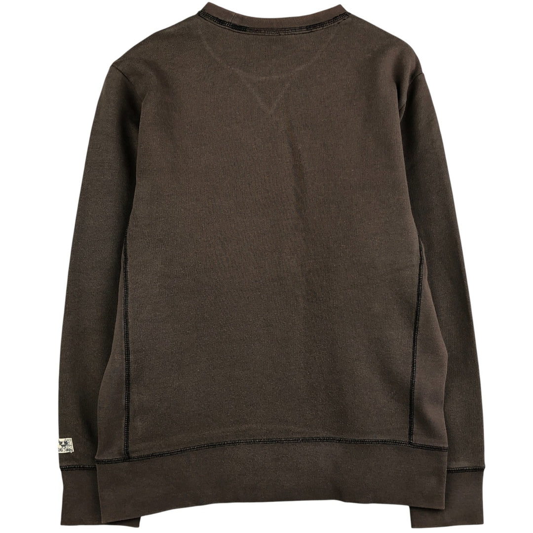 Plain blank sweatshirt, men's size M unclear beige type brown Vintage Second Hand