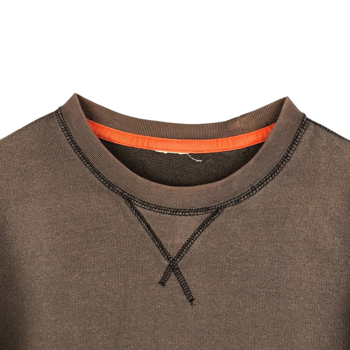 Plain blank sweatshirt, men's size M unclear beige type brown Vintage Second Hand