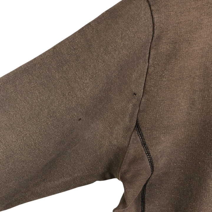 Plain blank sweatshirt, men's size M unclear beige type brown Vintage Second Hand