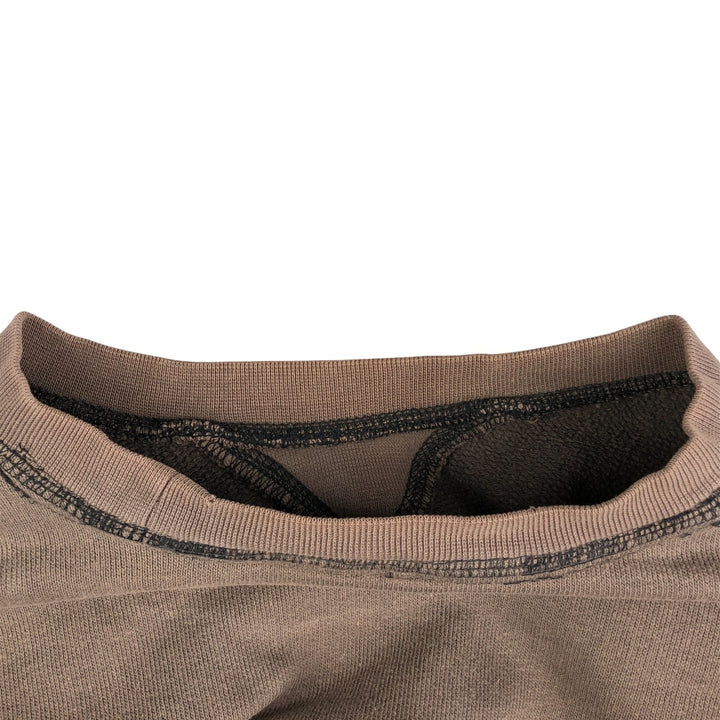 Plain blank sweatshirt, men's size M unclear beige type brown Vintage Second Hand