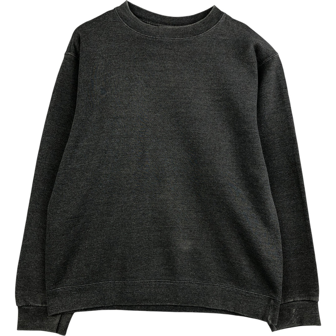 PLUMA plain blank sweatshirt, men's size M, vintage cotton Charcoal Vintage Second Hand