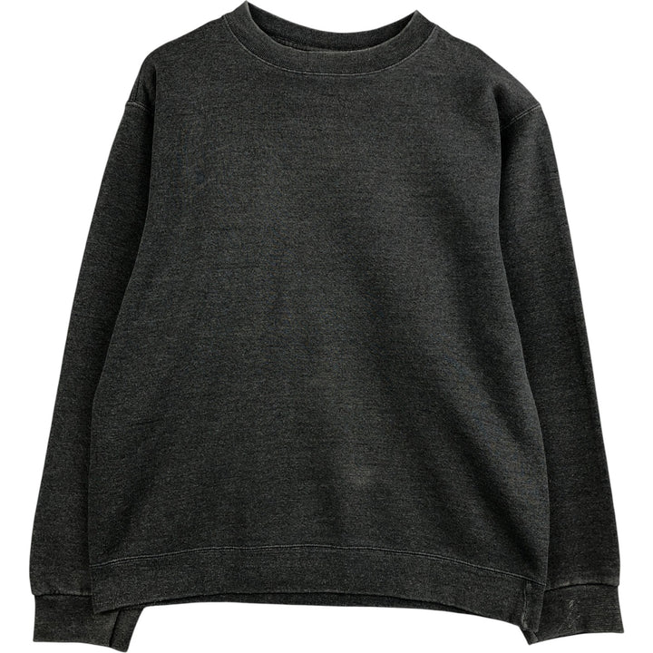 PLUMA plain blank sweatshirt, men's size M, vintage cotton Charcoal Vintage Second Hand
