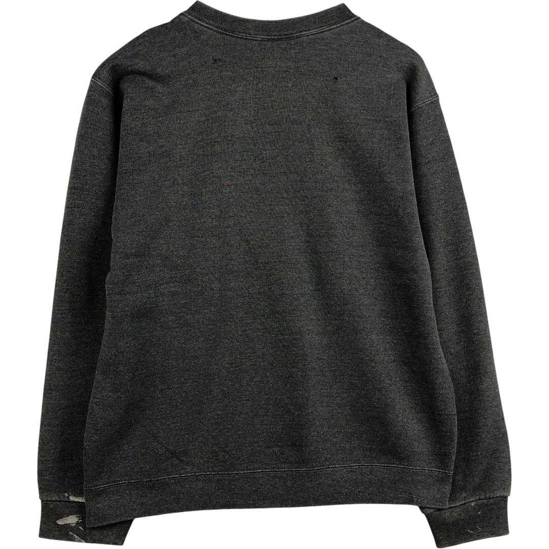PLUMA plain blank sweatshirt, men's size M, vintage cotton Charcoal Vintage Second Hand