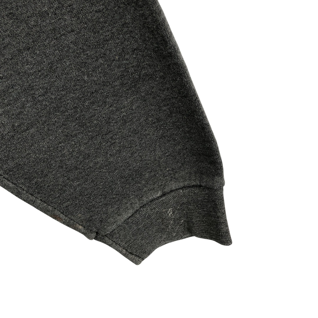 PLUMA plain blank sweatshirt, men's size M, vintage cotton Charcoal Vintage Second Hand