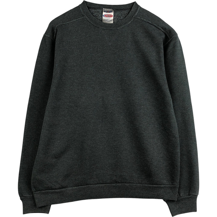 Jerzees plain blank sweatshirt, men's size M cotton Charcoal Vintage Second Hand