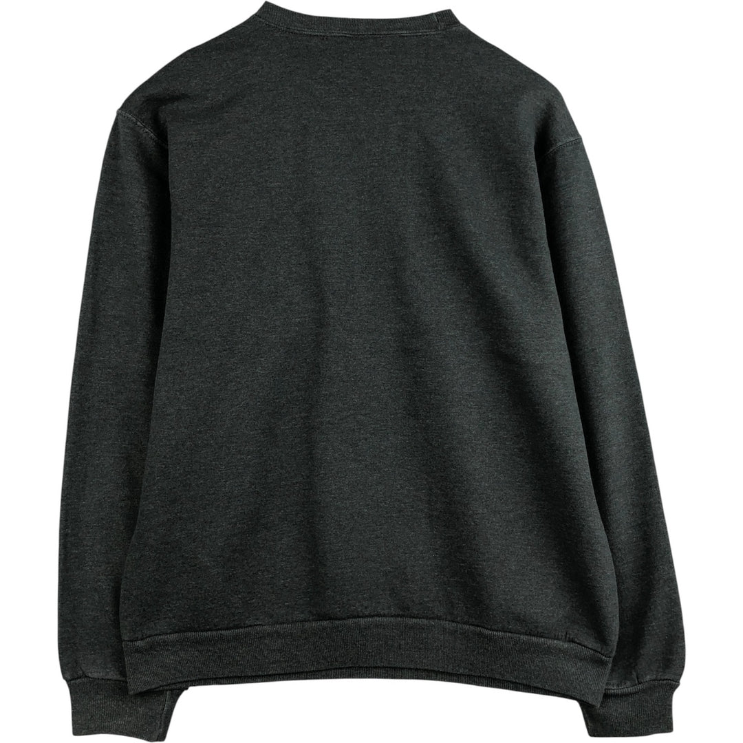 Jerzees plain blank sweatshirt, men's size M cotton Charcoal Vintage Second Hand