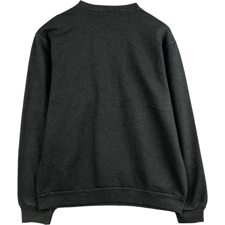 Jerzees plain blank sweatshirt, men's size M cotton Charcoal Vintage Second Hand