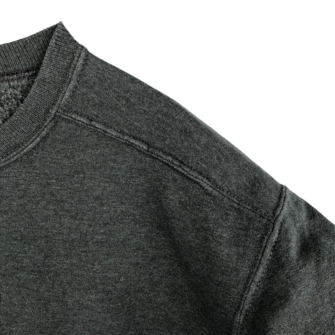 Jerzees plain blank sweatshirt, men's size M cotton Charcoal Vintage Second Hand