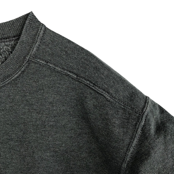 Jerzees plain blank sweatshirt, men's size M cotton Charcoal Vintage Second Hand